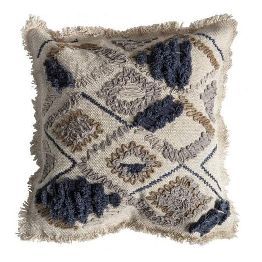 Farha Embroidered Cushion Slate Grey-abc
