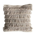 Tallara Fringed Cushion Black/Cream-abc