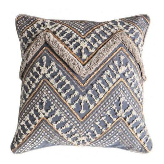 Mancora Embroidered Cushion Slate Grey-abc