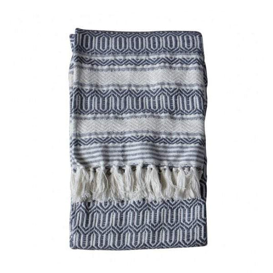 Elmer Cotton Slub Throw Slate Grey-abc