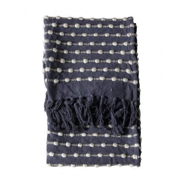 Julio Loop Throw Black/Cream-abc