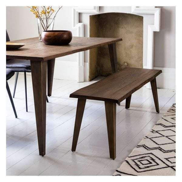 Fresno Dining Bench Oak-abc