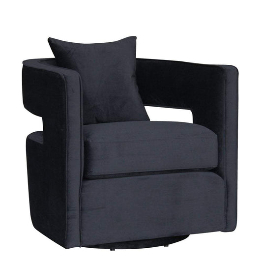Rhonda Swivel Chair Black-abc