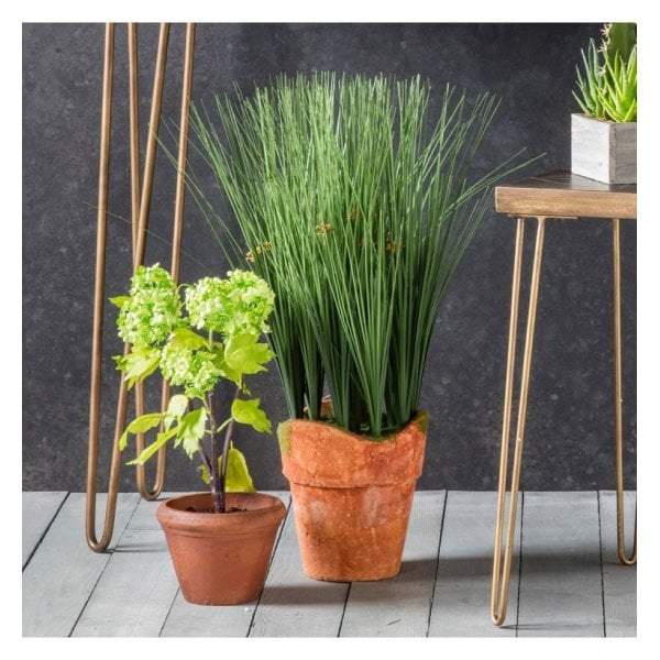 Artificial Faux Potted Rye Grass-abc