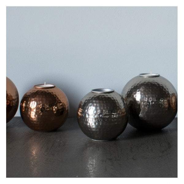 Kendrick Small Tealight Holder Candleholder Nickel-abc