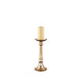 Handler Medium Candleholder Brown Lustre Glass-abc
