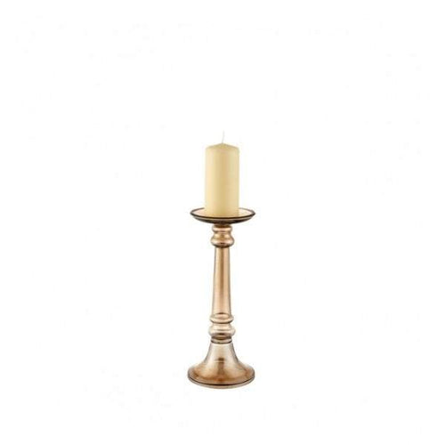 Handler Medium Candleholder Brown Lustre Glass-abc