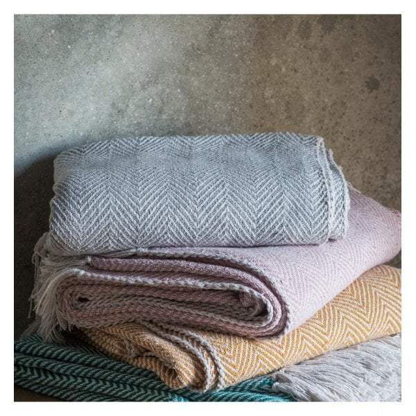 Barkot Twill Throw Silver-abc