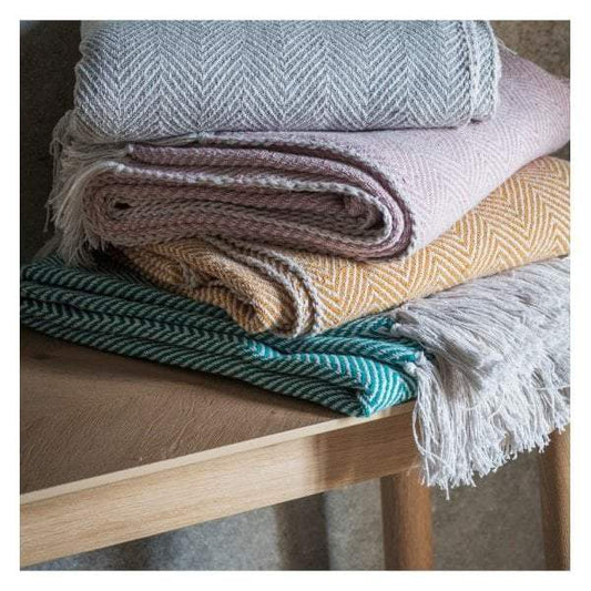 Barkot Twill Throw Teal-abc