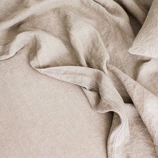 Taj Fitted Sheet King Natural-abc