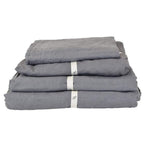 Taj Fitted Sheet Queen Charcoal-abc
