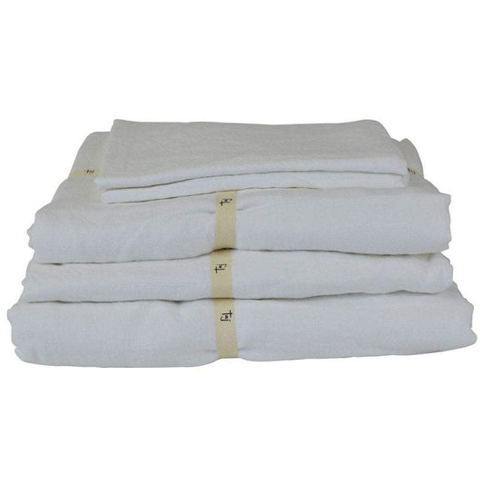 Taj Flat Sheet Queen White-abc