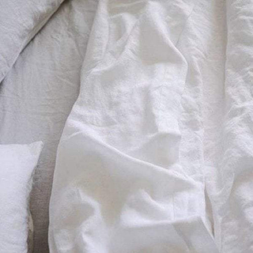 Taj Flat Sheet Queen White-abc