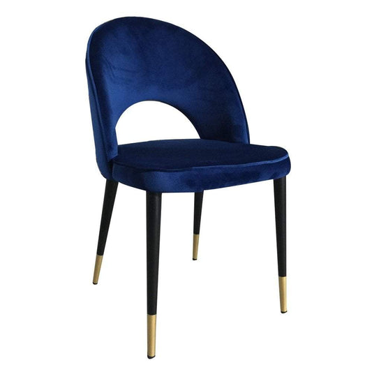 Bourdain Dining Chair Navy Velvet (Set of Two)-abc