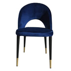 Bourdain Dining Chair Navy Velvet (Set of Two)-abc