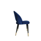 Bourdain Dining Chair Navy Velvet (Set of Two)-abc