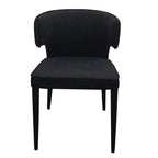 Portofino Dining Chair Black Velvet-abc