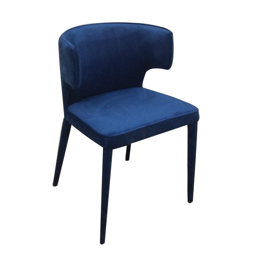 Portofino Dining Chair Navy Velvet (Set of Two)-abc
