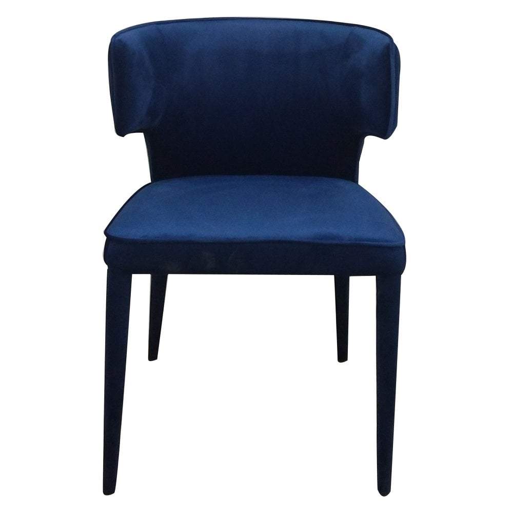 Portofino Dining Chair Navy Velvet (Set of Two)-abc