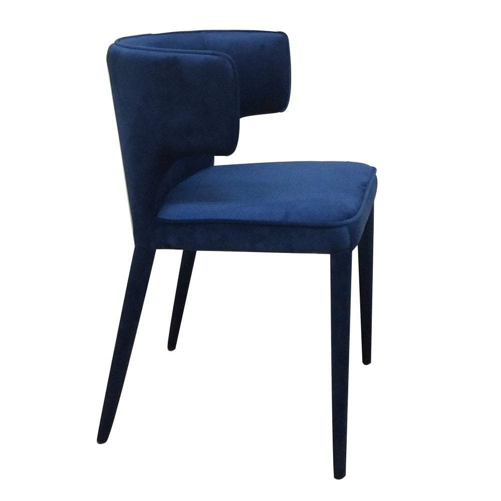 Portofino Dining Chair Navy Velvet (Set of Two)-abc