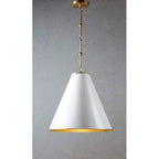 Monte Carlo hanging lamp White/Brass-abc