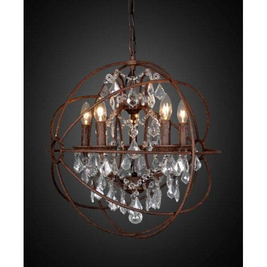 Sundance Chandelier medium in Rust-abc