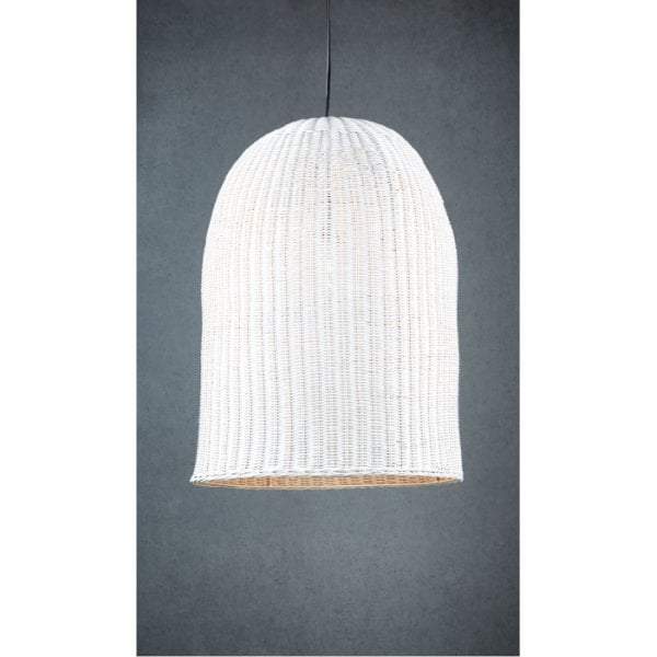 Bowerbird hanging lamp large in white-abc