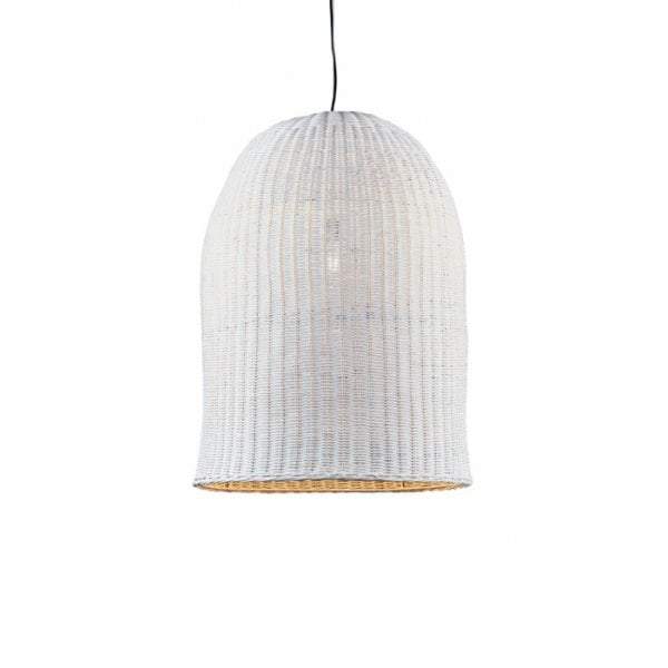 Bowerbird hanging lamp large in white-abc