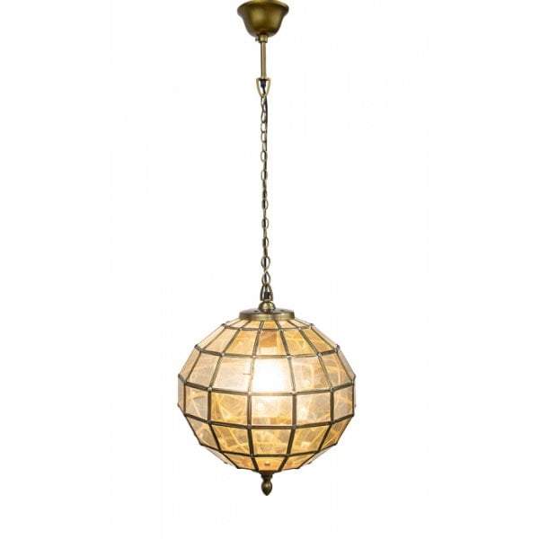 Prince Albert Small Hanging Lamp Brass-abc