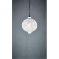 Kasbah white beaded hanging lamp-abc