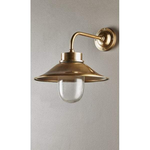 Sandhurst Wall Lamp in Antique Brass-abc