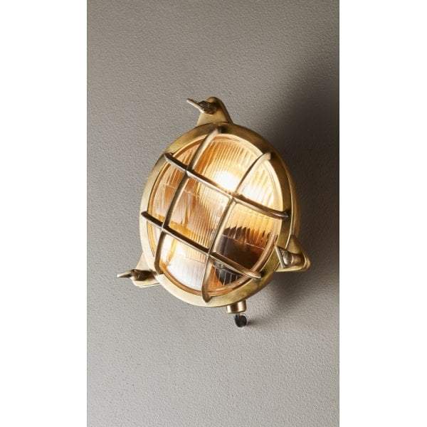 Palmerston Wall Lamp Outdoor in Brass-abc