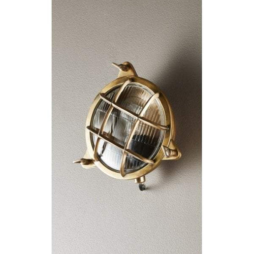 Palmerston Wall Lamp Outdoor in Brass-abc