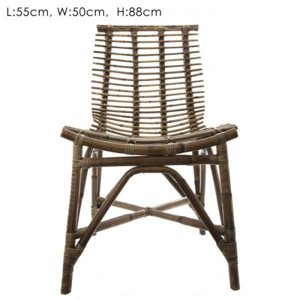 Rattan Dining Chair 55x50x88-abc