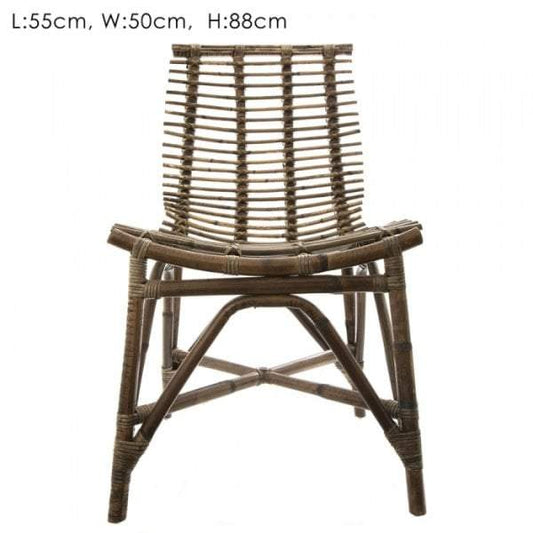 Rattan Dining Chair 55x50x88-abc