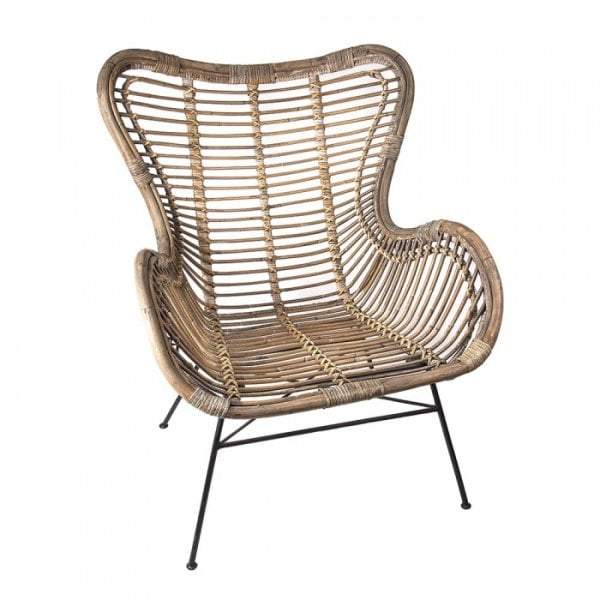 Barcelona Wing Back Chair W/Cushion-abc