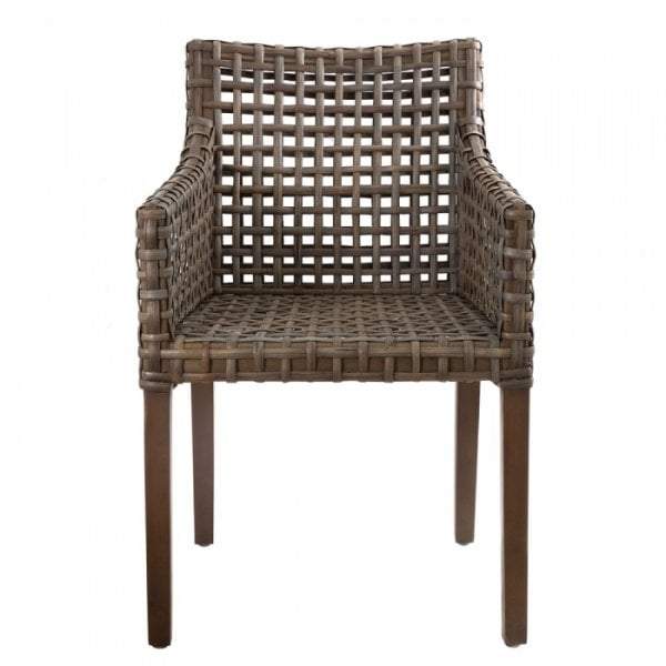 Samsara Chair w Arms Grey inc Cushion-abc