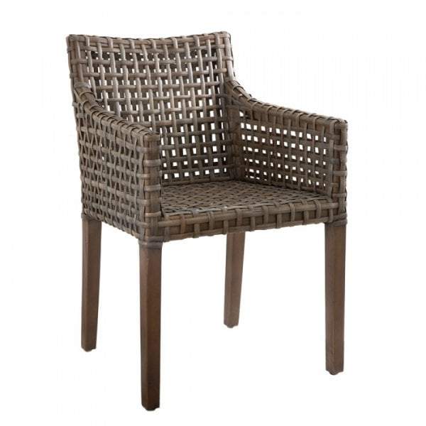 Samsara Chair w Arms Grey inc Cushion-abc