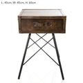 Toscano Leather Table 1 Drawer-abc