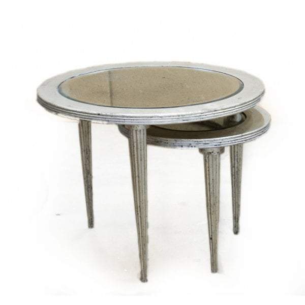 Round Tables W/Mirror Set/2-abc