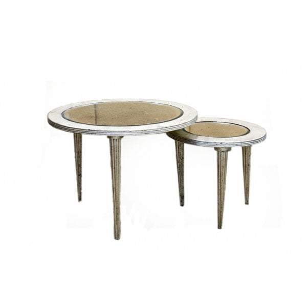 Round Tables W/Mirror Set/2-abc
