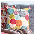 Gordes Printed Circles Cushion Multi 450x450mm-abc