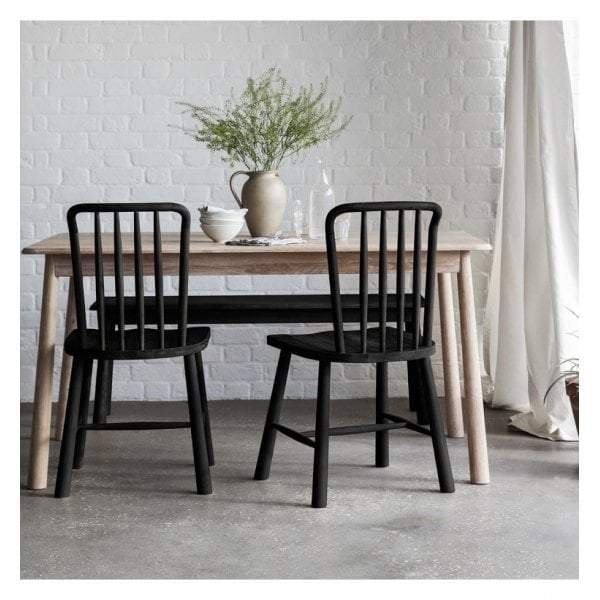 Walter Dining Chair Black (2 pack)-abc