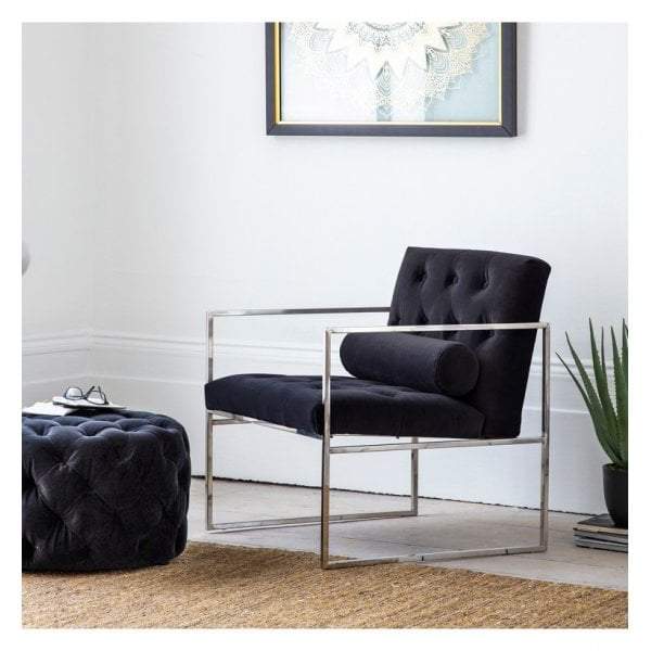 Vera Armchair Jet Velvet-abc