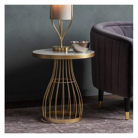Venray Side Table Champagne-abc