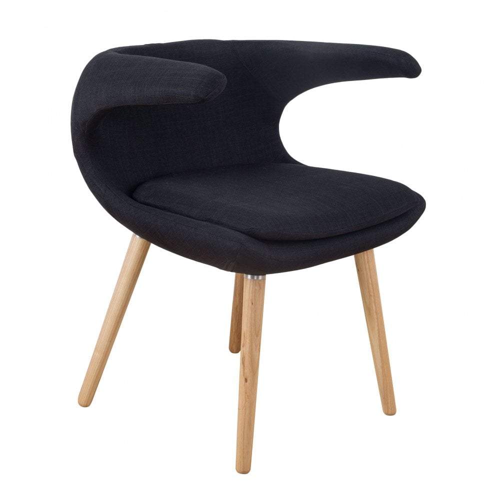 Vero Chair Black / Natural Leg-abc