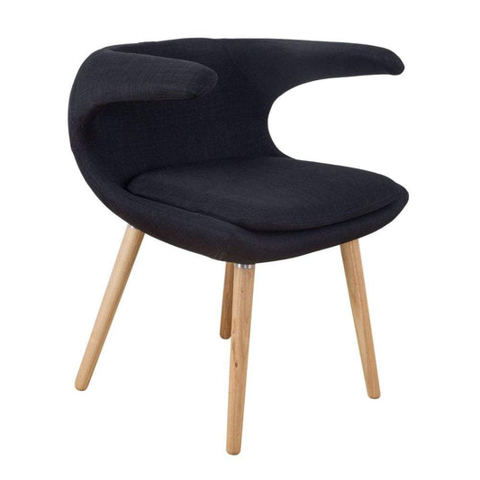 Vero Chair Black / Natural Leg-abc