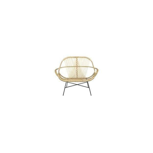 Sibylla Rattan Love Seat Nat-abc