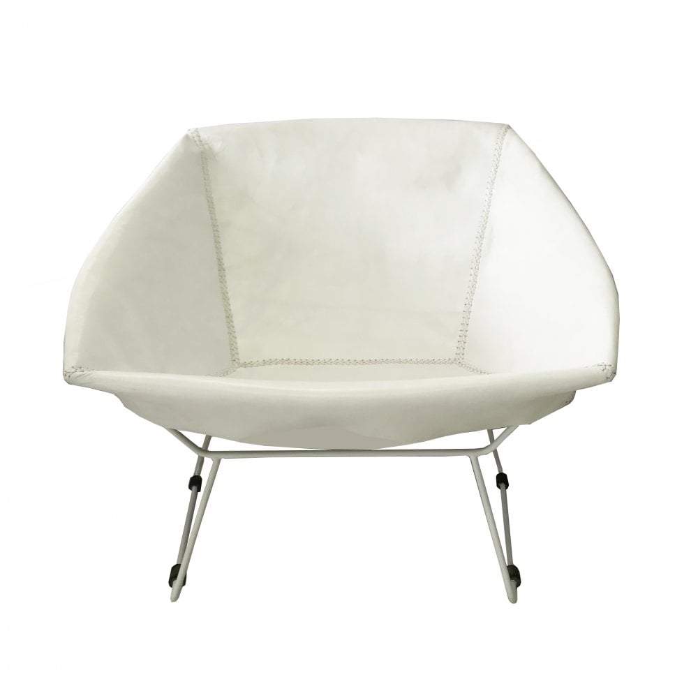 Saul Chair White Leather-abc