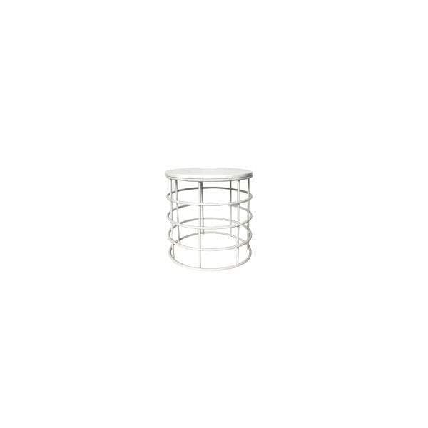 Piper Side Table White Marble-abc